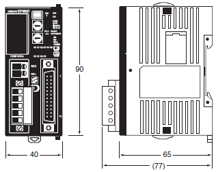 CPM2C-S1[]0C-DRT Dimensions 2 CPM2C-S100C-DRT_Dim