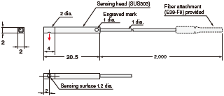 E32 Series Dimensions 340 