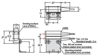 E32 Series Dimensions 216 