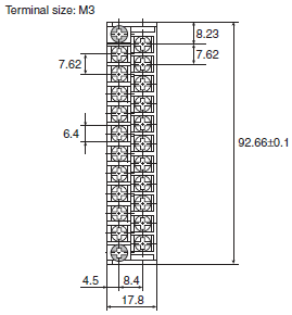 CS1W-DA Dimensions 2 