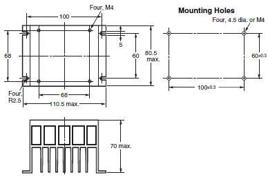 G3PE (Three-phase) Dimensions 14 