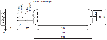 R88M-G, R88D-GN[]-ML2 Dimensions 55 