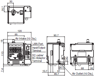 ZN-PD-S Dimensions 2 