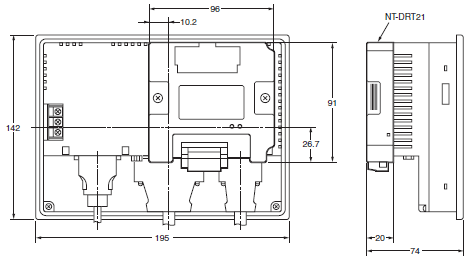 NT-DRT21 Dimensions 1 