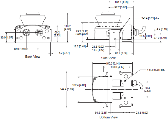 OS32C Dimensions 4 