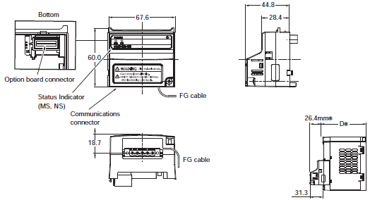 3G3MX2-V1 Dimensions 13 