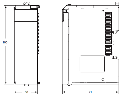 NX-SL3[][][] Dimensions 1 