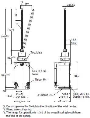 WL-N / WLG Dimensions 65 