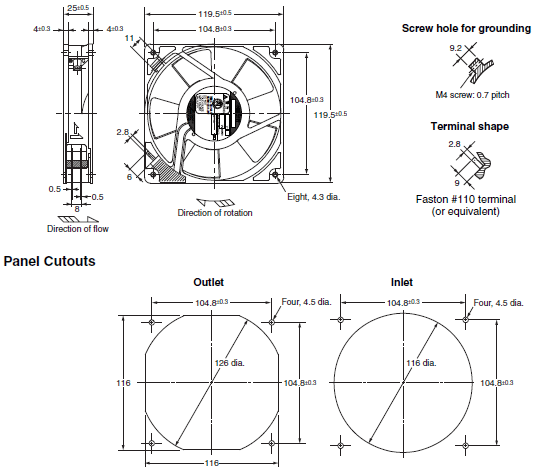 R87F / R87T Dimensions 4 