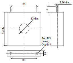 CJ1W-TC Dimensions 5 E54-CT3_Dim