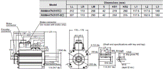 R88M-K, R88D-KN[]-ECT Dimensions 47 