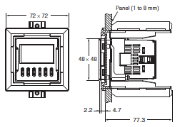 H7CC-R Dimensions 18 