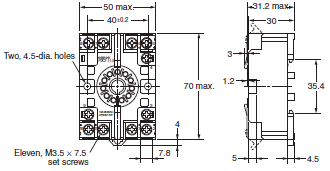H7CC-R Dimensions 22 