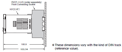 H7CC-R Dimensions 6 
