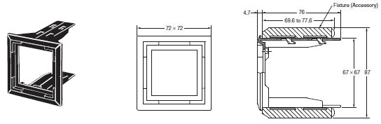 E5CN, E5CN-U Dimensions 14 